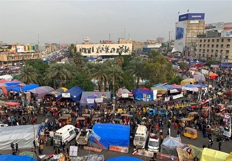 جمع شدن خیمه های معترضان عراقی پس از توئیت سید مقتدی الصدر جمع شدن خیمه های معترضان عراقی پس از توئیت سید مقتدی الصدر