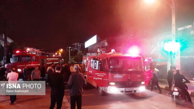 آتش سوزی در بازار مرکزی آستارا